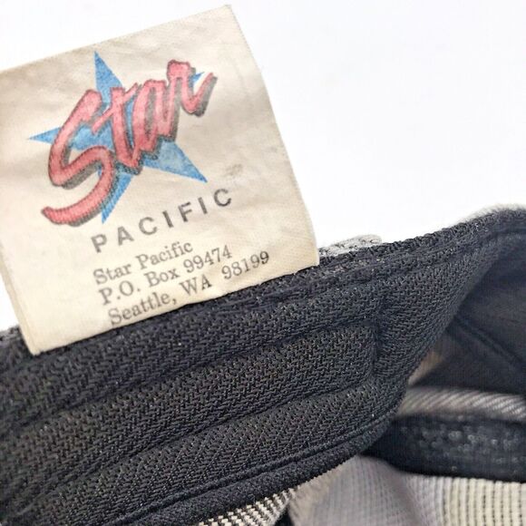 Vtg. Alaska Gray Distressed Denim Baseball Cap Logo Front & Back Trucker Dad Hat - Picture 9 of 9